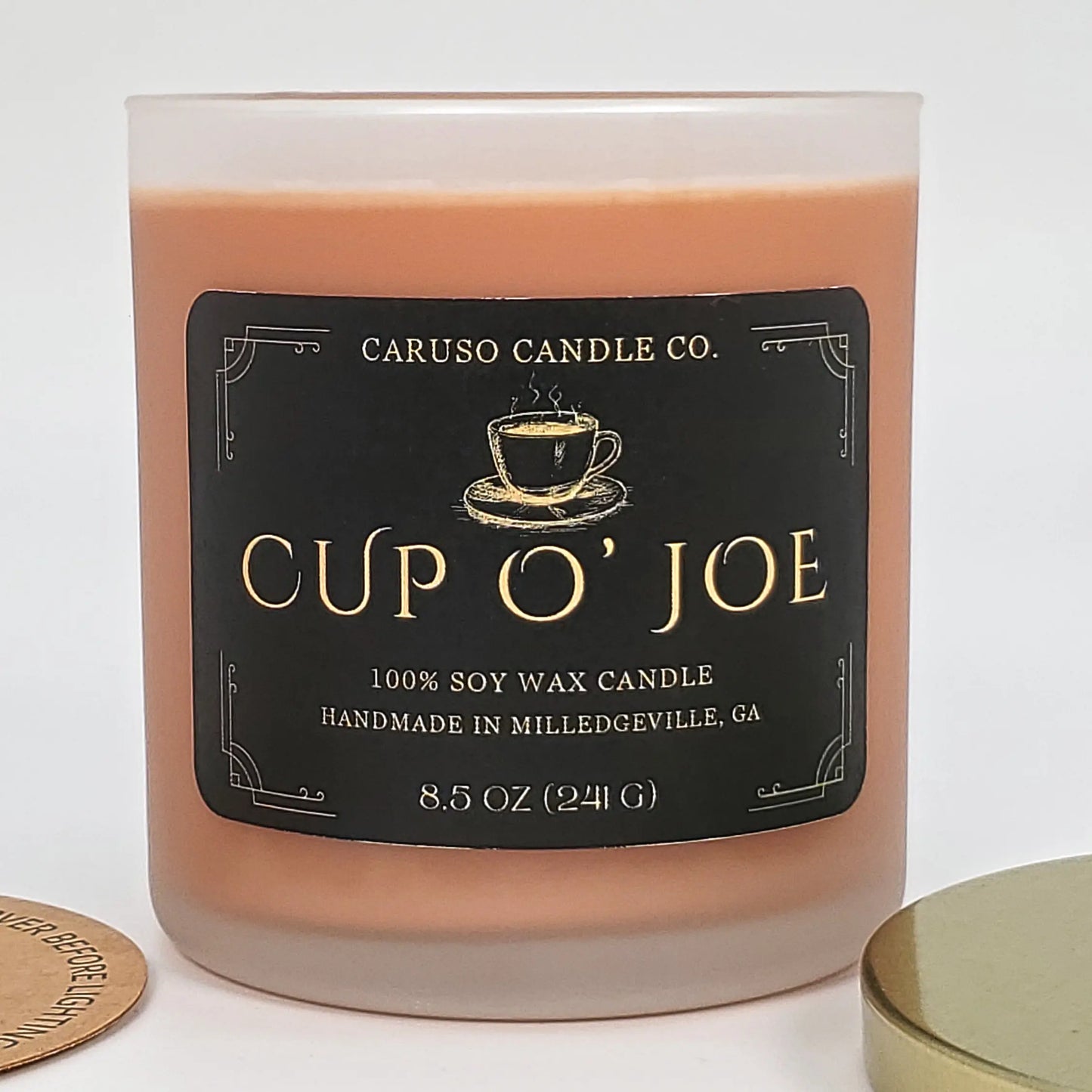 Cup O' Joe Soy Candle | Sweet Caramel Latte | 8.5 oz