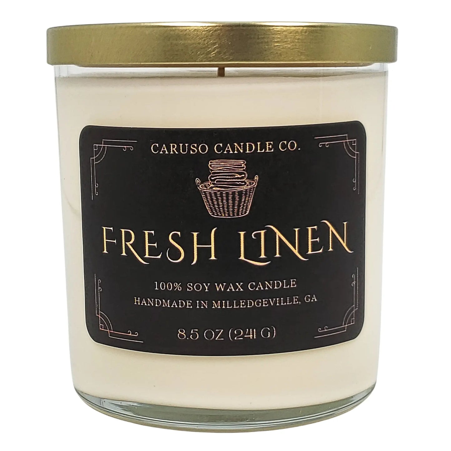 Fresh Linen Soy Candle | Clean Cotton & Floral | 8.5 oz