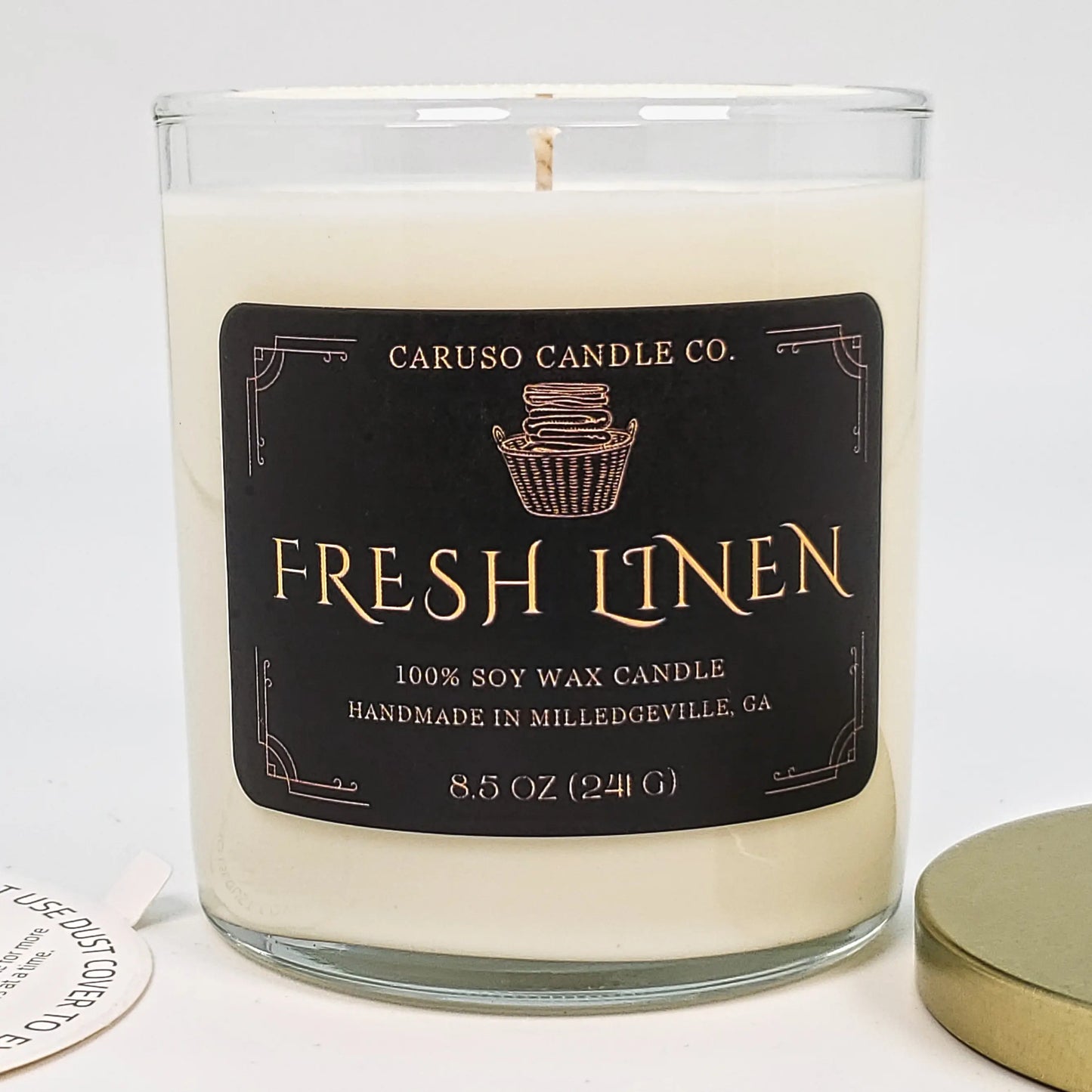 Fresh Linen Soy Candle | Clean Cotton & Floral | 8.5 oz