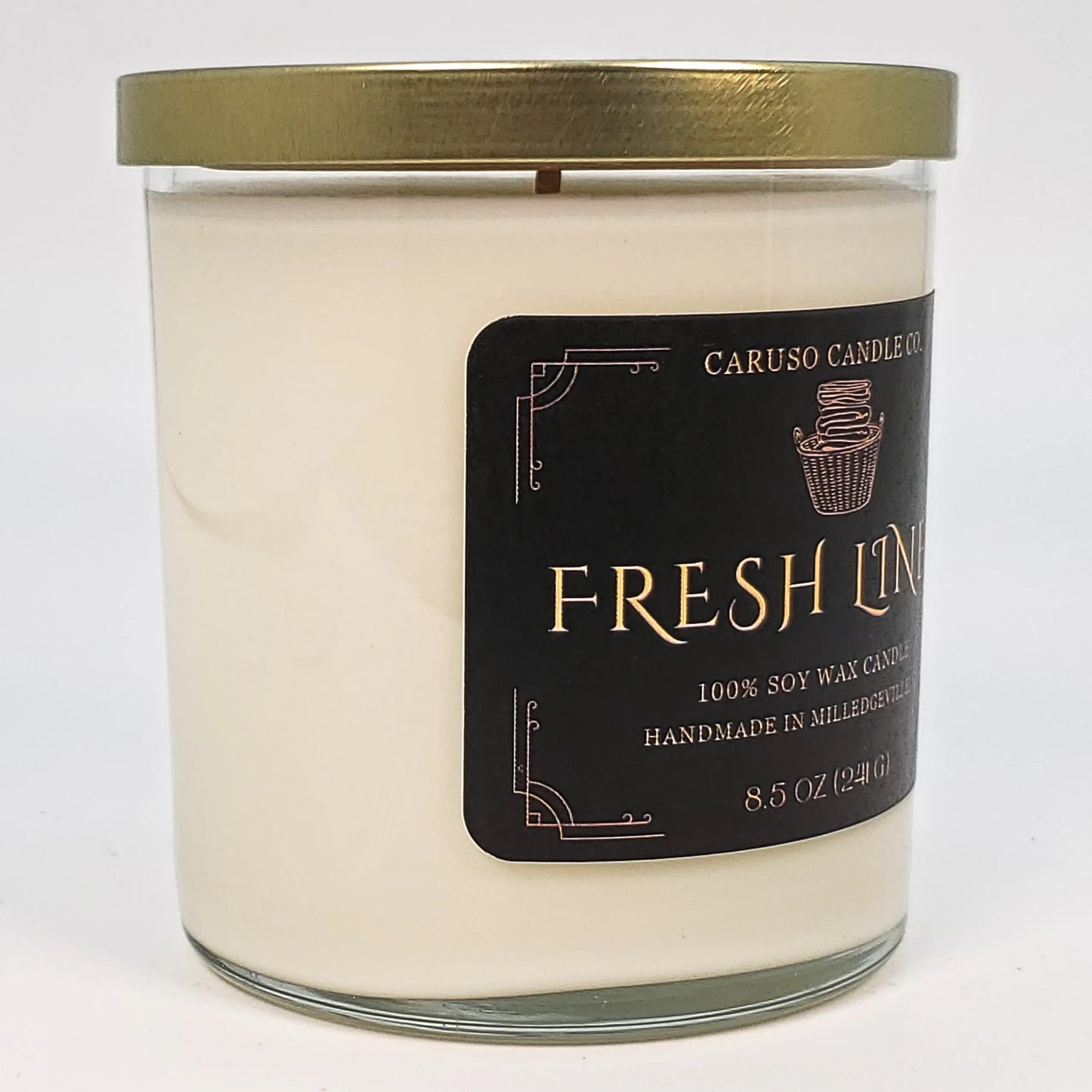 Fresh Linen Soy Candle | Clean Cotton & Floral | 8.5 oz