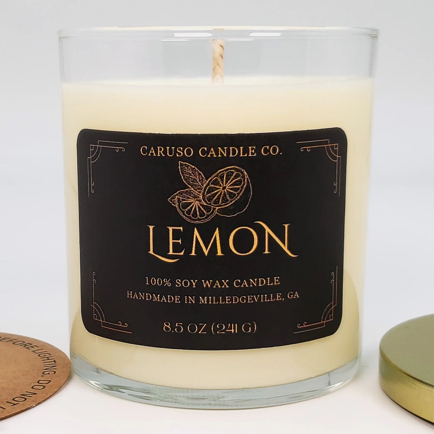 Lemon Soy Candle | Pure Citrus Fragrance | 8.5 oz