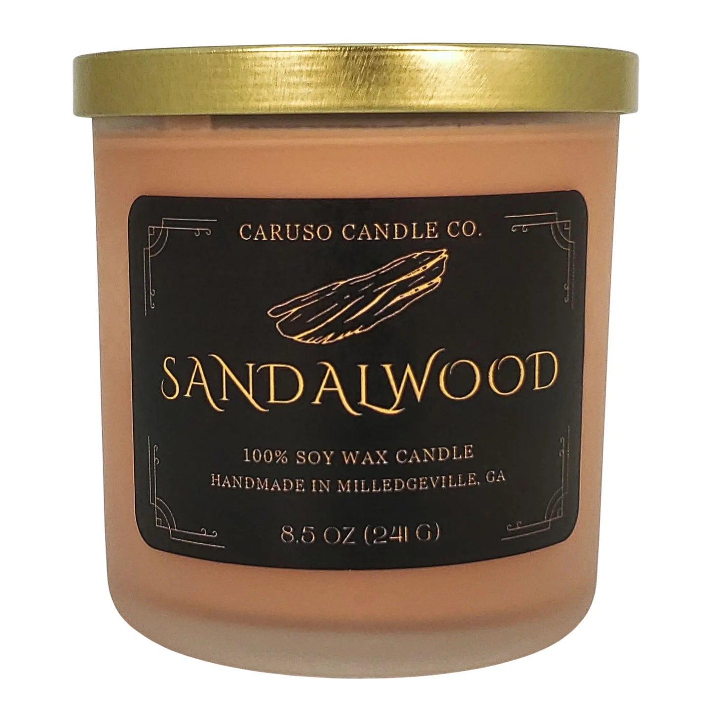 Sandalwood Soy Candle | Hand-Poured Luxury Fragrance | 8.5 oz