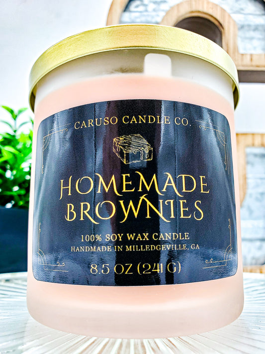 Homemade Brownies Frosted Tumbler Candle - 8.5 oz