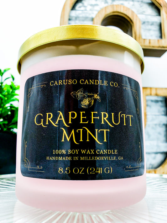 Grapefruit Mint Frosted Tumbler Candle - 8.5 oz