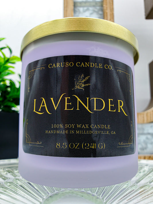 Lavender Frosted Tumbler Candle - 8.5 oz