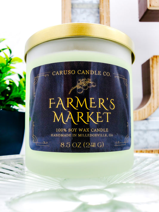 Farmer's Market Frosted Tumbler Candle - 8.5 oz