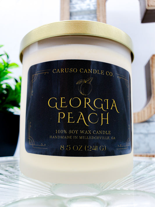 Georgia Peach Frosted Tumbler Candle - 8.5 oz