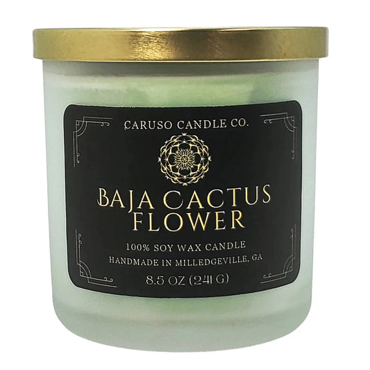 Baja Cactus Flower Soy Candle | Desert Bloom Fragrance | 8.5 oz